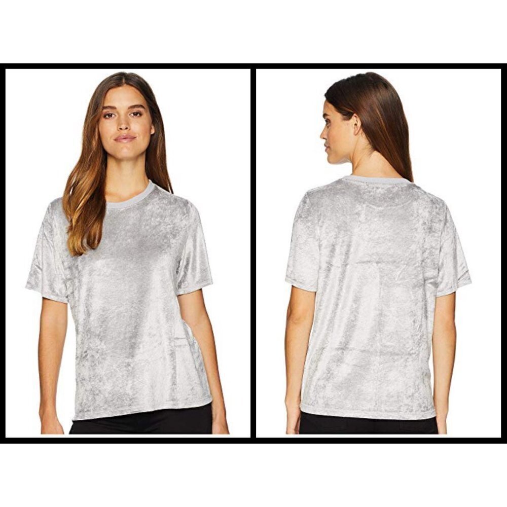 💕MICHAEL STARS💕 Velvet Short Sleeve Crewneck Tee